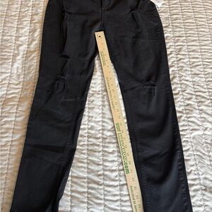 Black Distressed Skinny Jeans